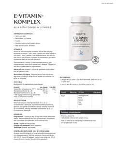 E-vitaminkomplex - 30 kapslar