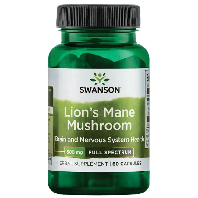 Swanson Lions Mane Mushroom, 60 caps