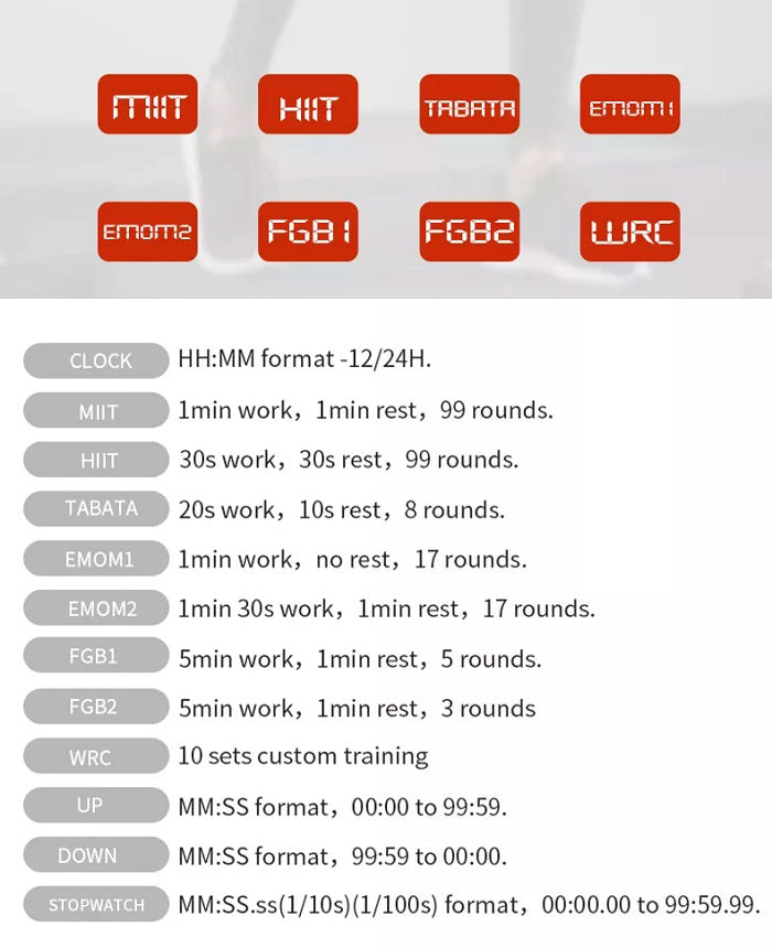 Workout Timer Q10 - Orange