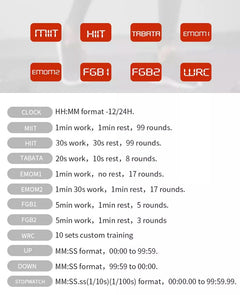 Workout Timer Q10 - Orange