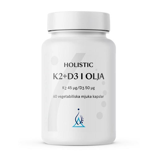 K2+D3-Vitamin i olja - 60 caps