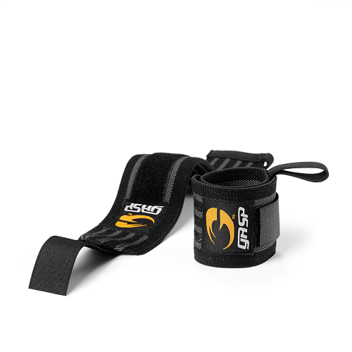 Hardcore Wrist Wraps Black/Grey