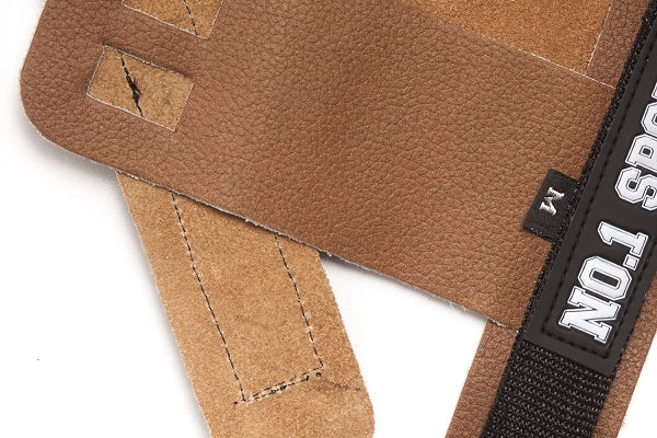 Pull Up Grips Brown Leather