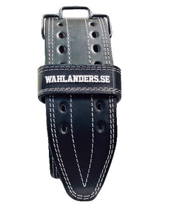 Bälte svart med vit söm