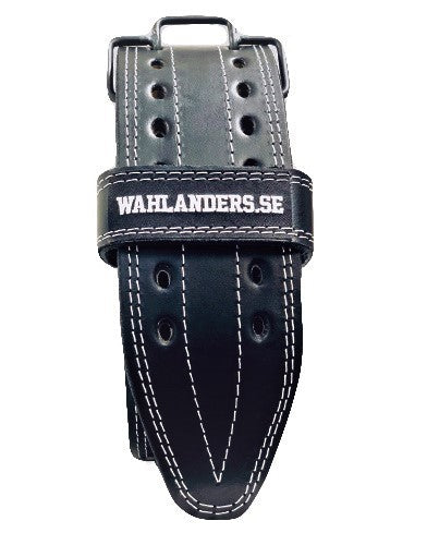 Bälte svart med vit söm