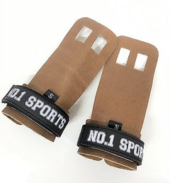 Pull Up Grips Brown Leather