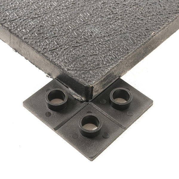 Gummigolv 17mm Vulkaniserat 1x1m - Svart