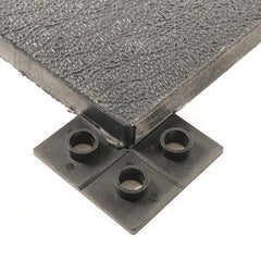 Gummigolv 17mm Vulkaniserat 1x1m - Svart