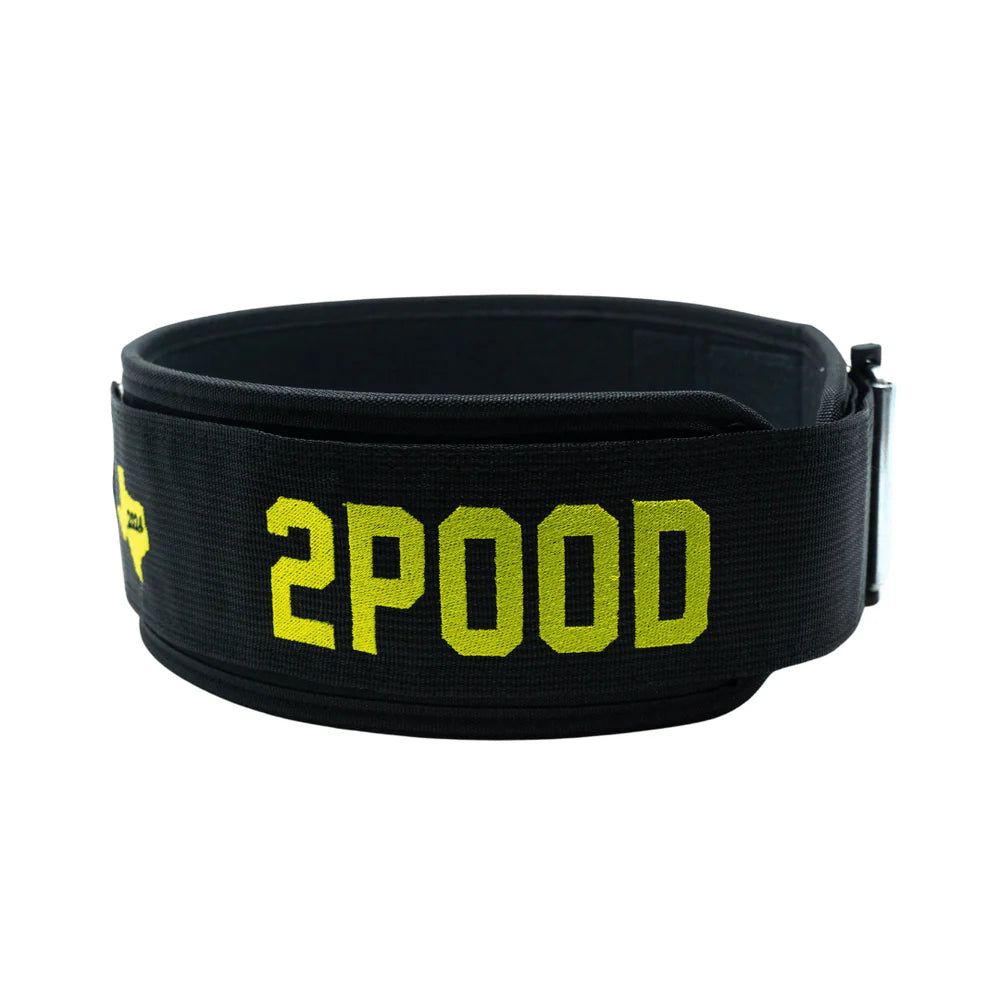 2POOD 2POOD Black CrossFit Games 4" Straight Belt