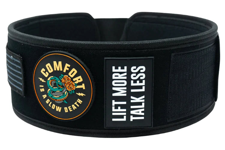 2POOD 2POOD Black Velcro Patch  4" Weightlifting Belt