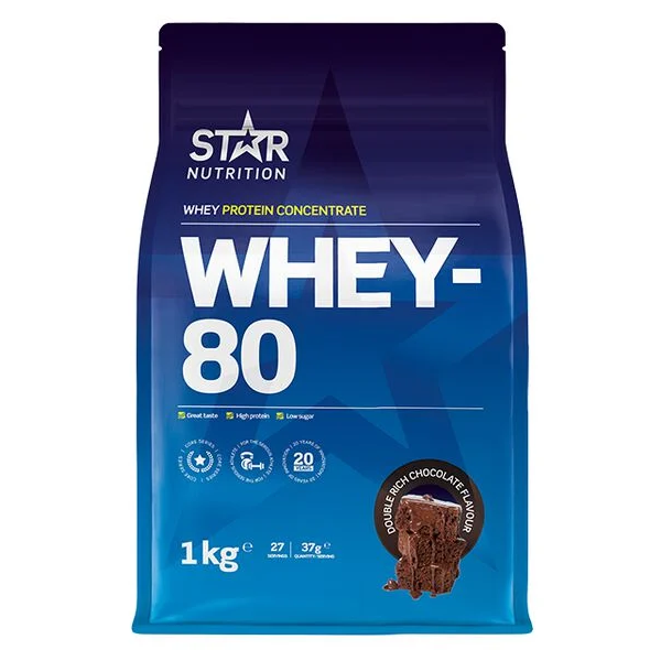 Whey-80 Vassleprotein 1 kg