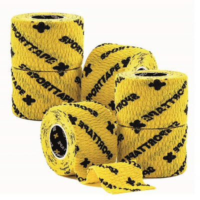 6 x Sporttape Thumb Tape, 3,8cm x 4,5m, Gul