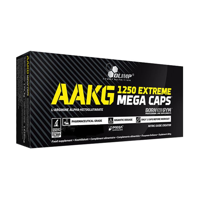 AAKG 1250 Extreme Mega Caps L-Arginin Kapslar 120 st