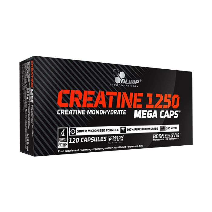 Creatine 1250 Kreatin Monohydrat 120 Mega Kapslar