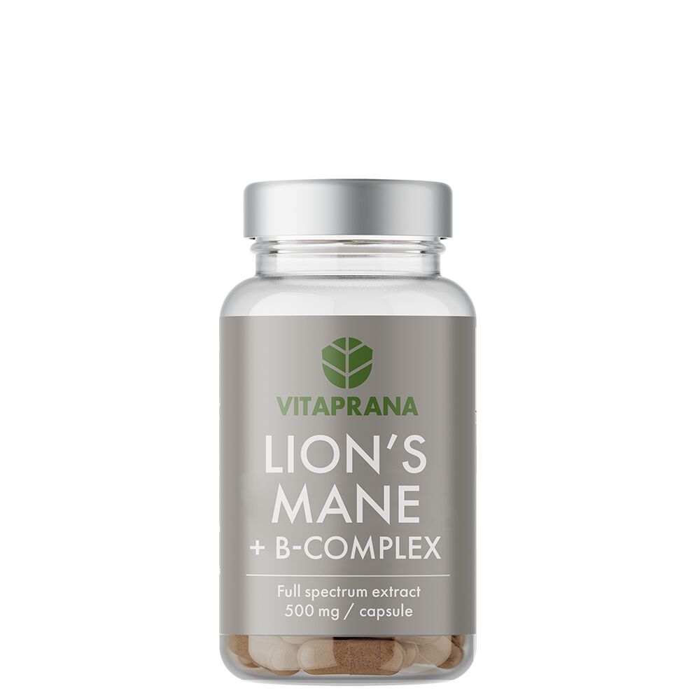 Lions Mane + B-komplex 50 kapslar