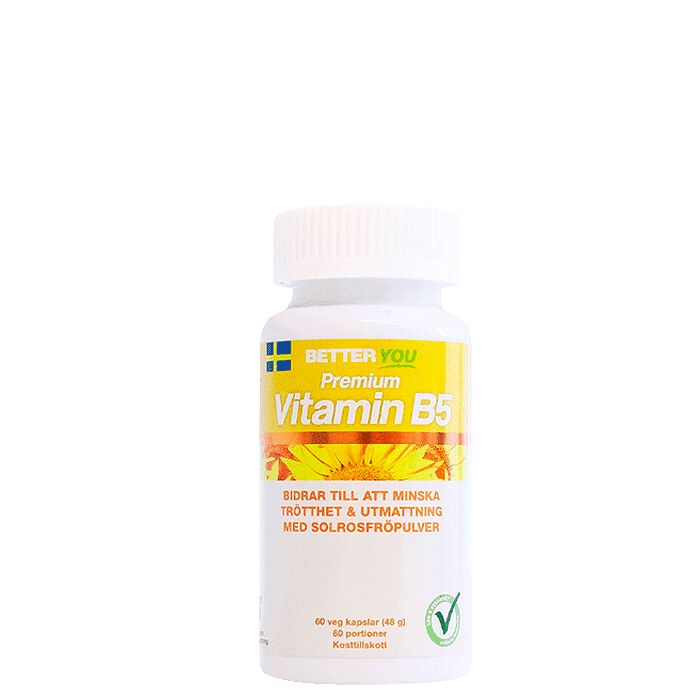 Premium Vitamin B5 60 kapslar