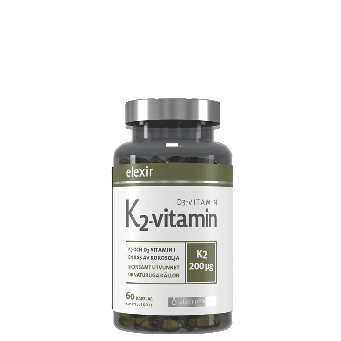 Vitamin K2+D3 200 mcg 60 kapslar