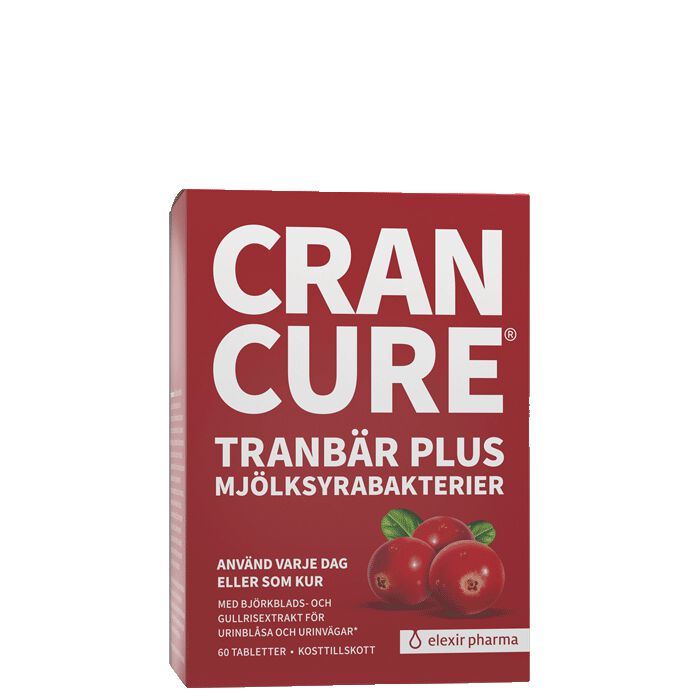 Cran Cure® Tranbär + Mjölksyrabakterier 60 tabletter