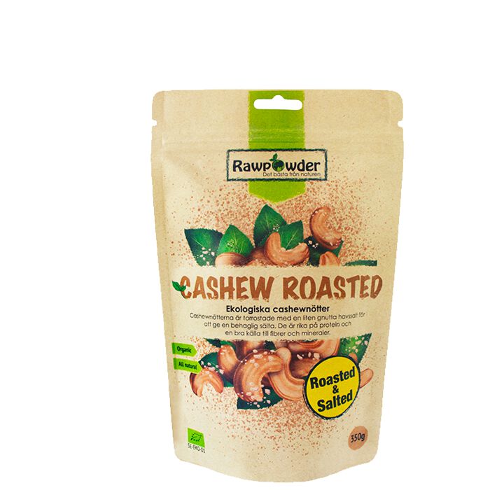 Ekologiska Cashewnötter Rostade Och Saltade 350 g