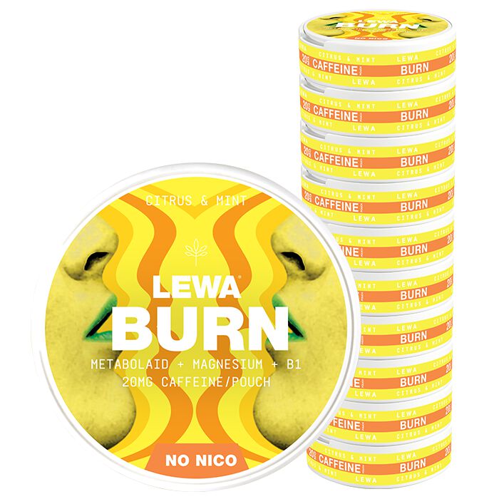 10 x LEWA Functional NoNico BURN Citrus/Mint