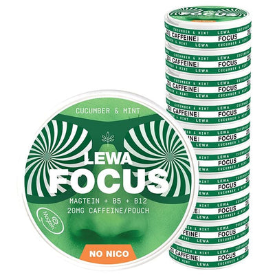 10 x LEWA Functional NoNico FOCUS Cucumber/Mint