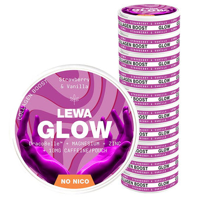 1 x LEWA Functional NoNico GLOW Strawberry/Vanilla