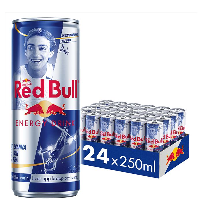 1 x Red Bull Energidryck, 250 ml, Original Mondo Duplantis
