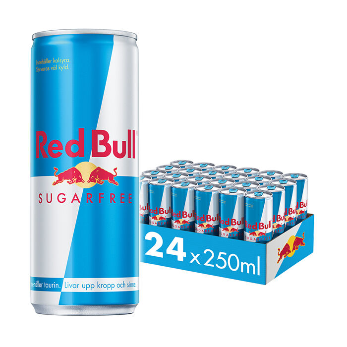 24 x Red Bull Energidryck Flak Sockerfri 250 ml