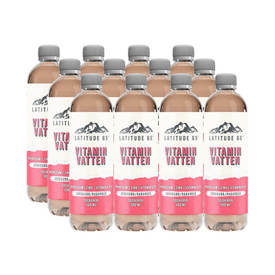 12 x Latitude 65, Vitaminvatten, 500 ml