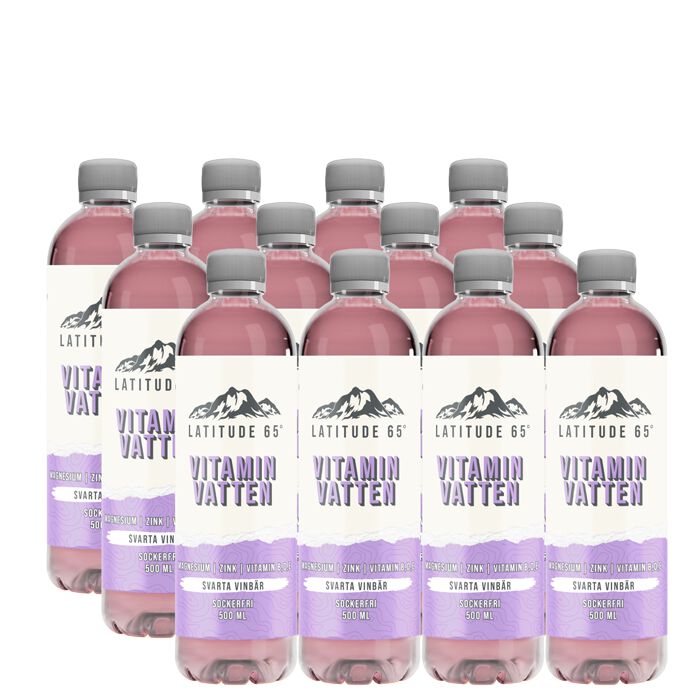 1 x Latitude 65, Vitaminvatten, 500 ml