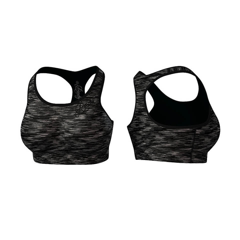 Anarchy Apparel Cushy Sports Bra Black/Grey