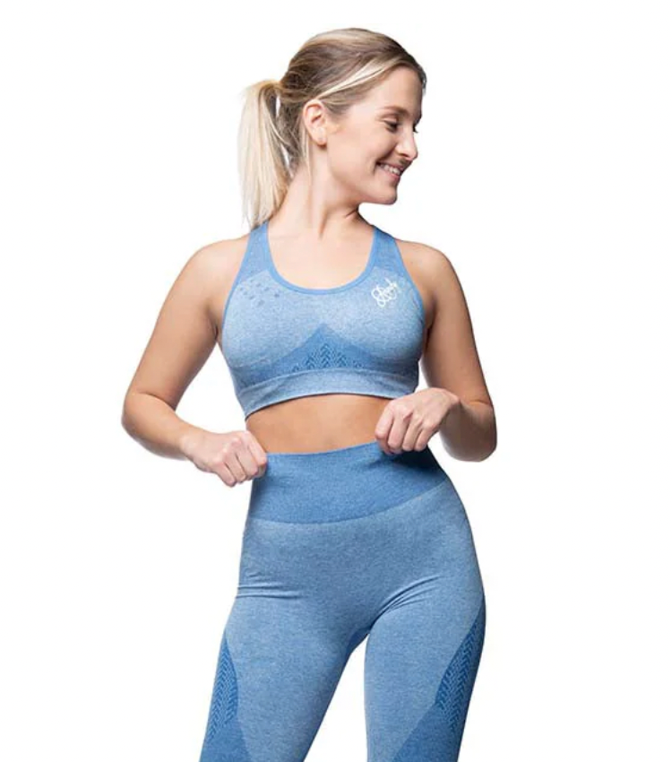 Anarchy Apparel Wabisabi Seamless Bra Ocean Blue