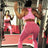 Anarchy Apparel Wabisabi Seamless Leggings Electric Pink