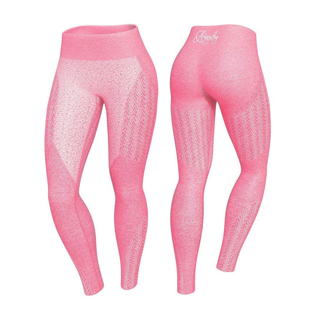 Anarchy Apparel Wabisabi Seamless Leggings Electric Pink