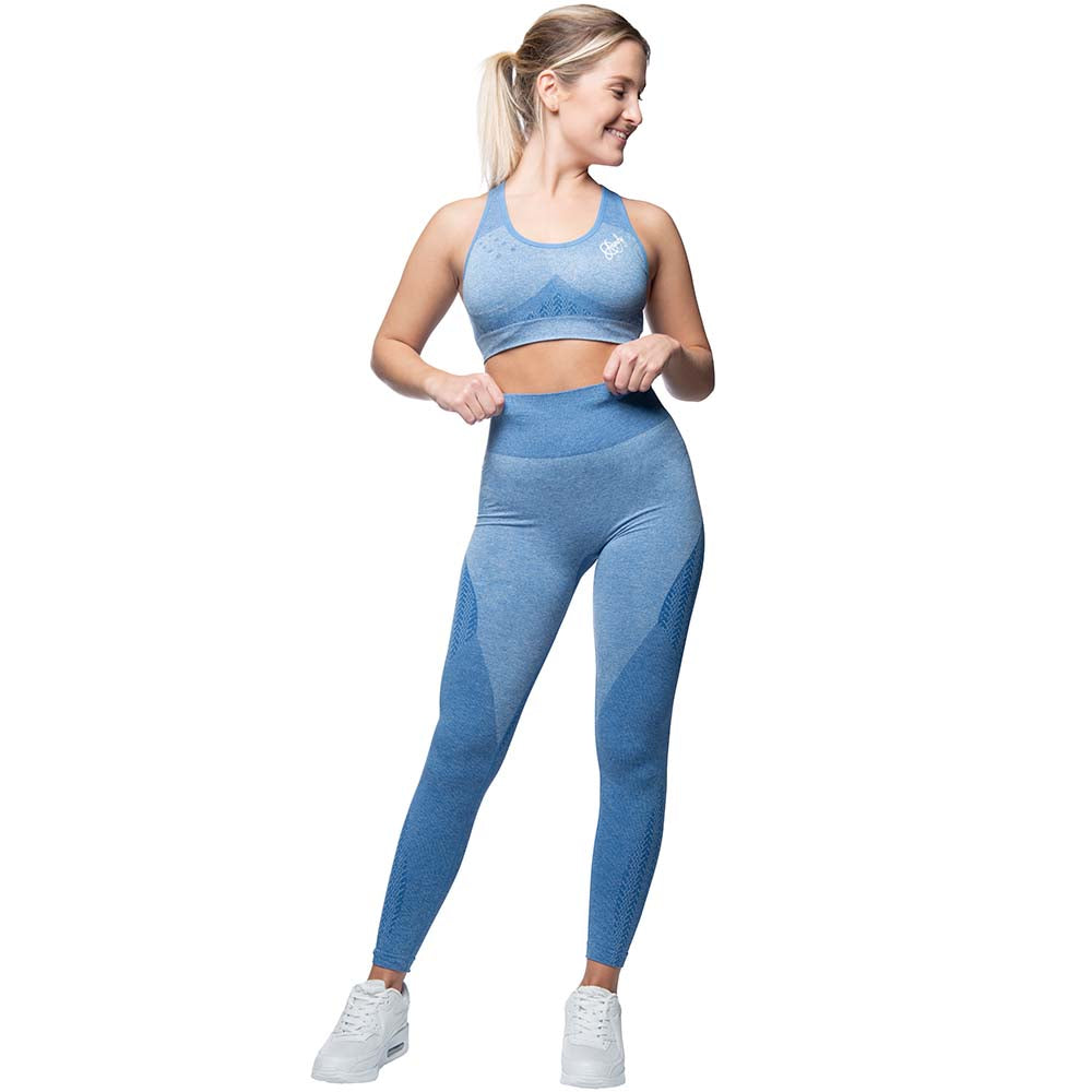 Anarchy Apparel Wabisabi Seamless Leggings Ocean Blue l
