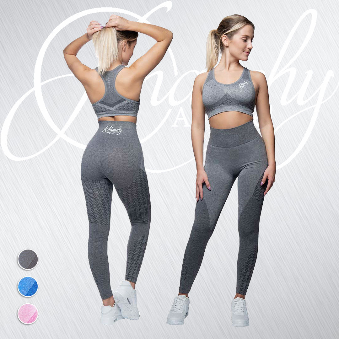 Anarchy Apparel Wabisabi Seamless Leggings Taupe Grey