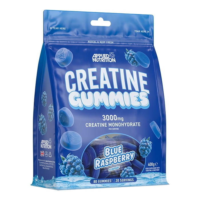 Applied Nutrition Creatine Gummies, 80 gummies Blue Raspberry