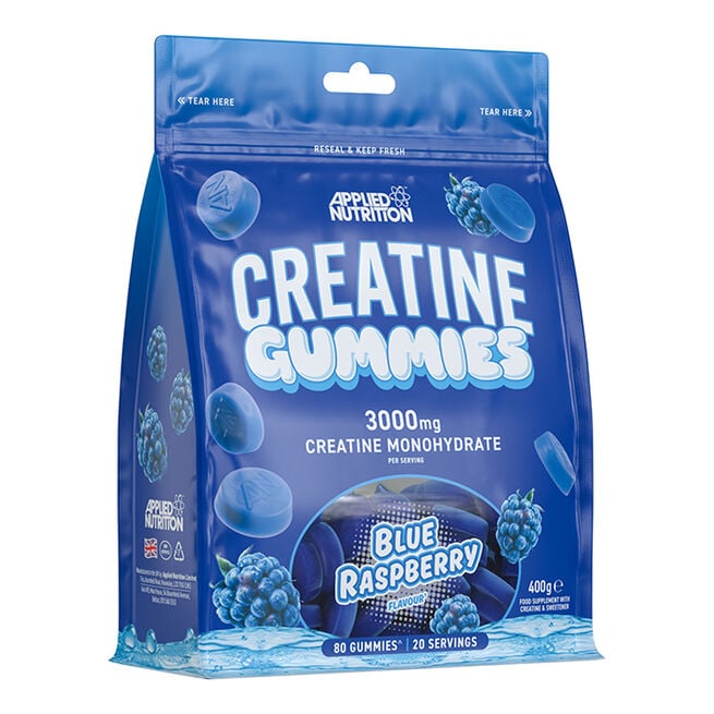 Applied Nutrition Creatine Gummies, 80 gummies Blue Raspberry