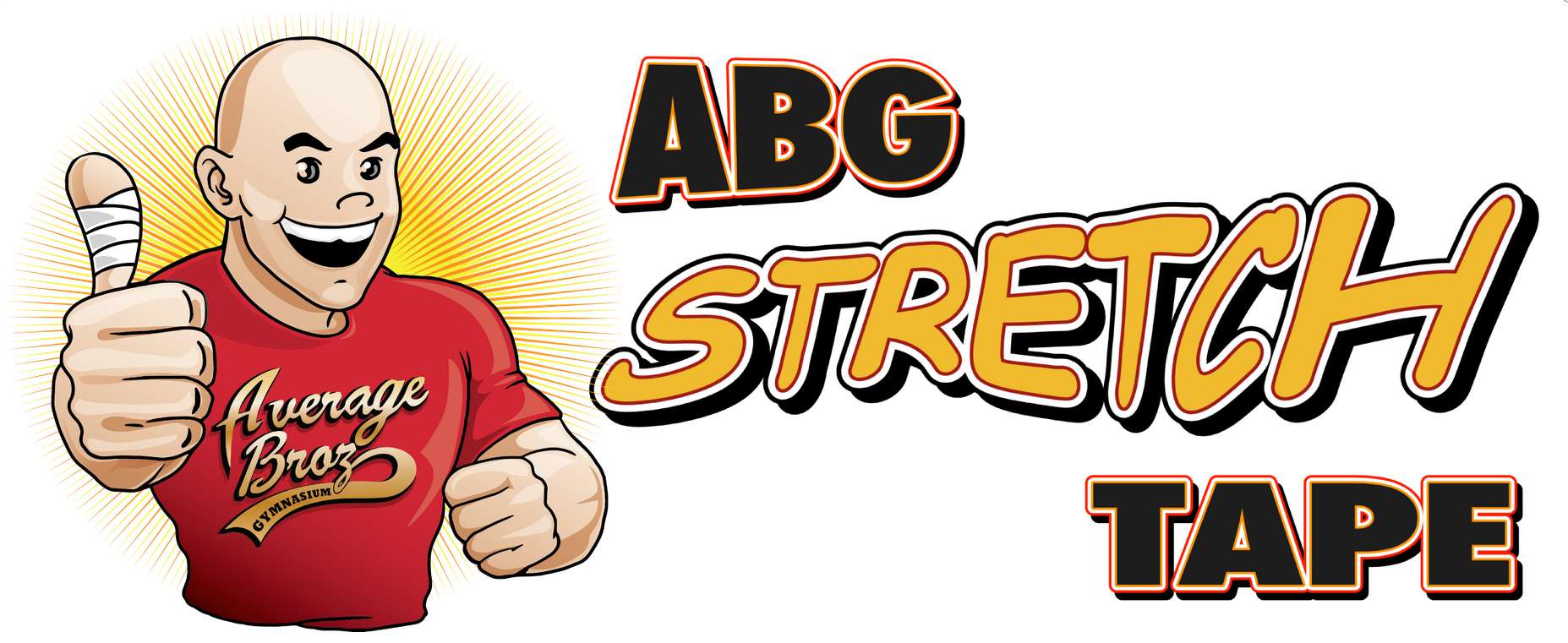 Average Broz Gym ABG Stretch Tape 2.0 White Magic - 1 rulle