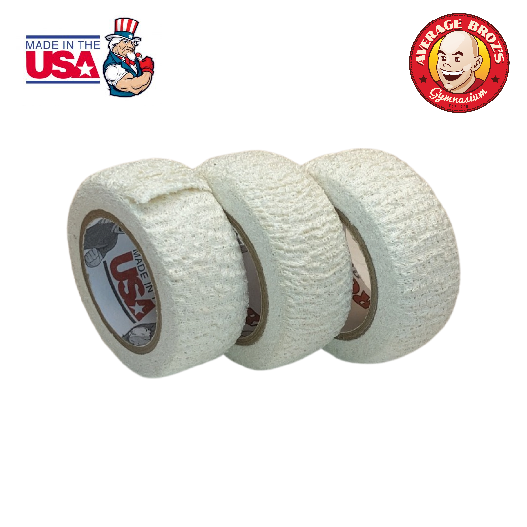 Average Broz Gym ABG Stretch Tape Thin Magic White - 3-pack