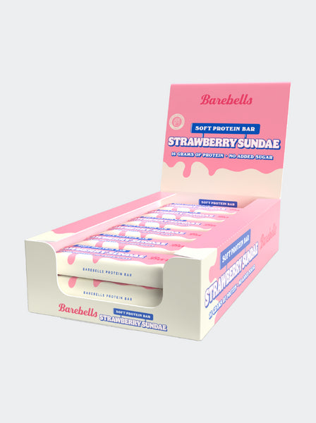 Barebells 12 x Barebells Soft Proteinbar 55 g Strawberry Sundae