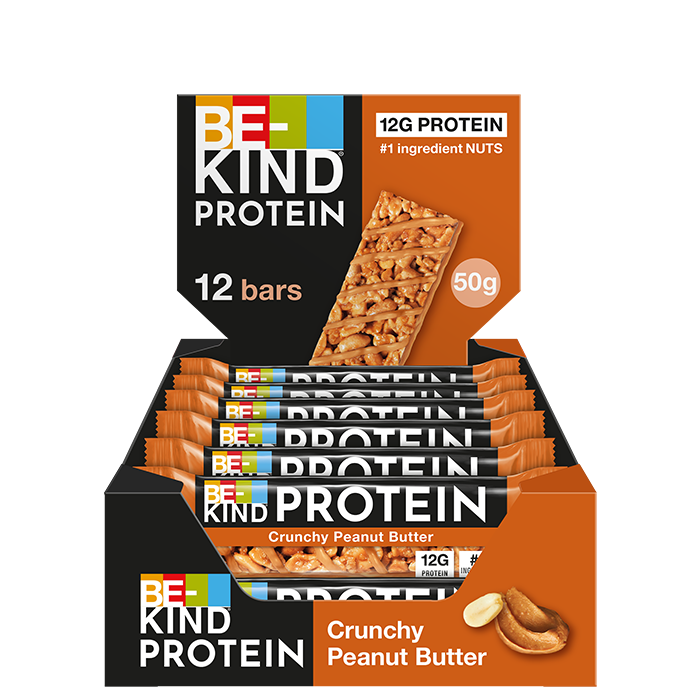 Be-kind 12 x Protein Bar 50 g Crunchy Jordnötssmör