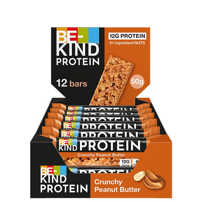 Be-kind 12 x Protein Bar 50 g Crunchy Jordnötssmör