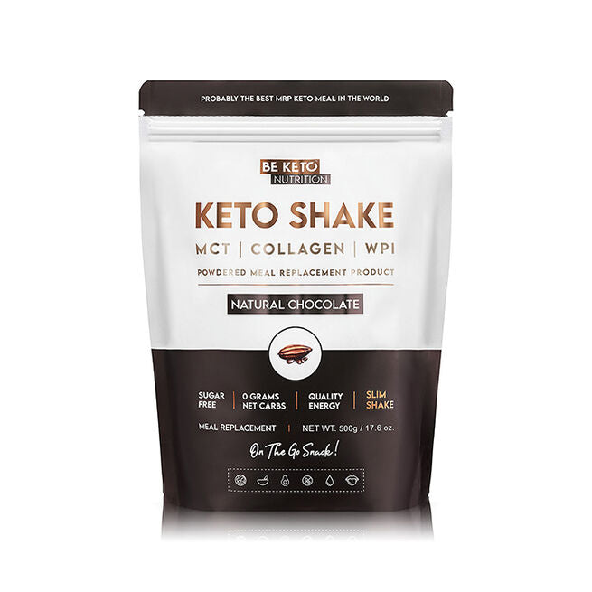 BeKeto KETO Shake 500 g Natural Chocolate