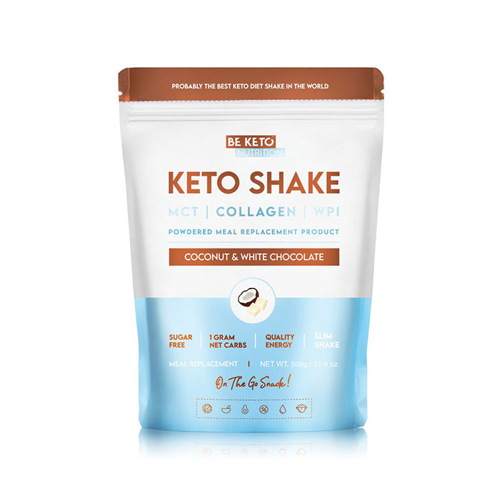 BeKeto KETO Shake 500 g Coconut & White Chocolate