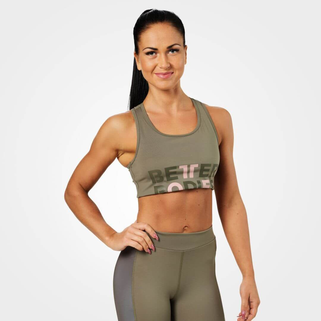 Better Bodies Bowery Sports Bra Washed Green