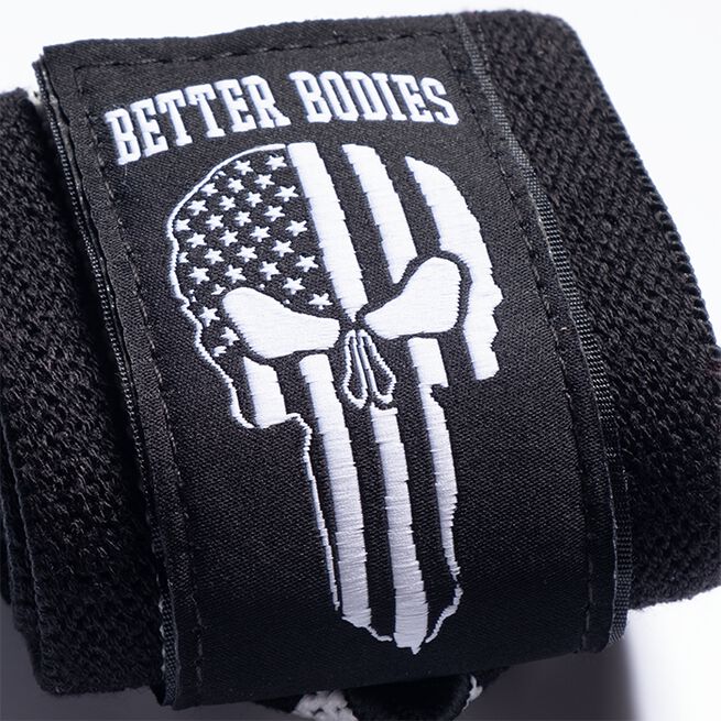 Better Bodies Gear Wrist Wraps 18 inch, Black/White
