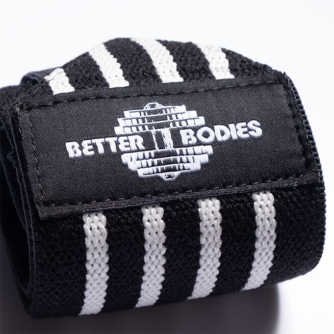 Better Bodies Gear Wrist Wraps 18 inch, Black/White