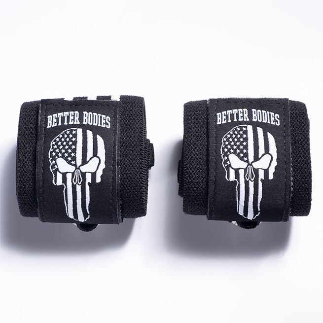 Better Bodies Gear Wrist Wraps 18 inch, Black/White