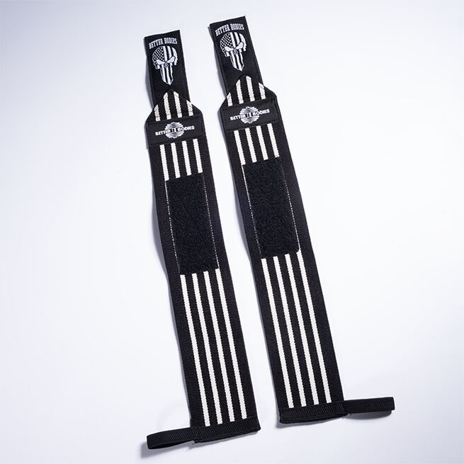 Better Bodies Gear Wrist Wraps 18 inch, Black/White